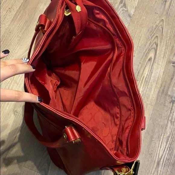 JM Collection Leather Hobo/Luggage Diaper Bag Academia Core - Picture 6 of 12